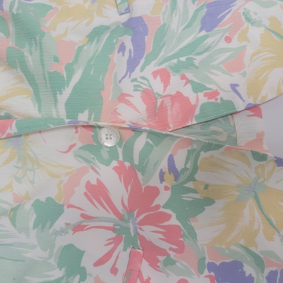 Vintage 90s Alfred Dunner Plus size Spring Blazer with AOP Floral 18/20W - Picture 7 of 10